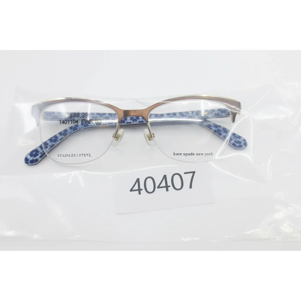 Kate Spade New York Brieana 09Q Brown Gold Cat Eye Eyeglass Frames 50-17-140